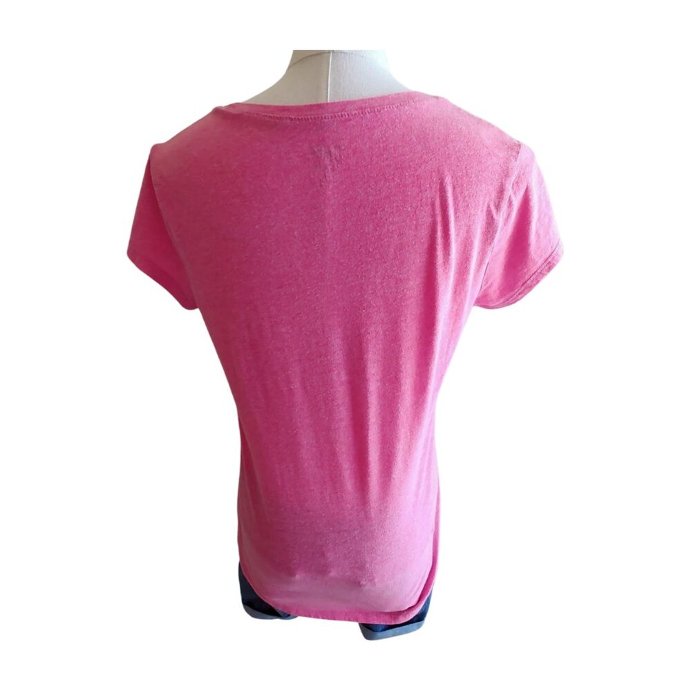 Justice Pink Sparkle Short Sleeve Top – Girls Size L (12/14) - Picture 5 of 11